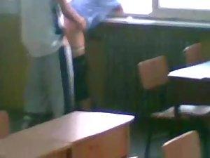 Busted teens during sex in a classroom Picture 8