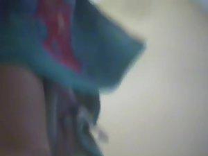 Peeping a hairy pussy and a firm ass Picture 2