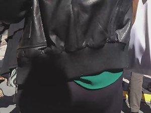 Hot chick yanks tights on her ass Picture 7