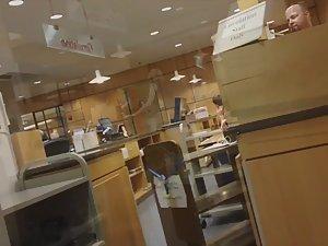 Everybody loves the busty librarian girl Picture 3