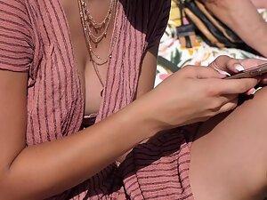 Necklace pendant between great boobs Picture 2