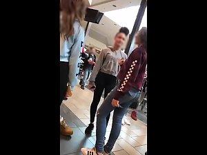 Hot group of teens in the shopping mall Picture 7