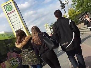 Thong and white stain inside ass crack Picture 1