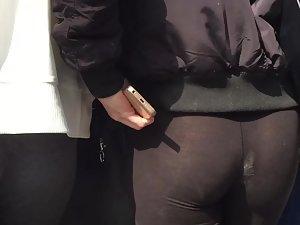 Thong and white stain inside ass crack Picture 8