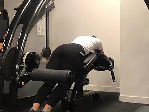 Tight bubble booty caught by a gym voyeur Picture 6