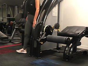 Tight bubble booty caught by a gym voyeur Picture 8