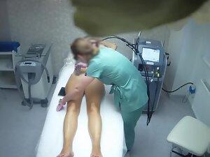 Hot milf caught on hidden cam during hair removal treatment Picture 5
