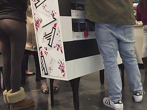 Hottie with ideal ass waits in makeup store Picture 6