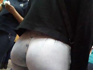 Big butt in jeans times two Picture 2