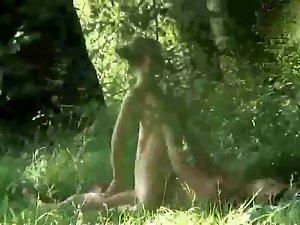 Cool couple spied fucking in the nature Picture 7