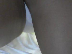 Lifting dress to see her tanned ass Picture 6