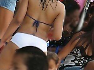 Hot girl with a tramp stamp tattoo Picture 1