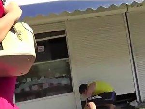 Fluffy upskirt reveals a lot Picture 2