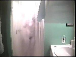 Hidden cam caught her shower and shave Picture 8