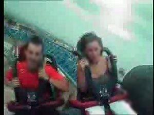 Tits out during a roller coaster ride Picture 5