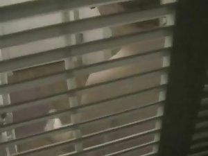 Peeping on my neighbor through the grill Picture 2