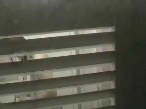 Peeping on my neighbor through the grill Picture 6