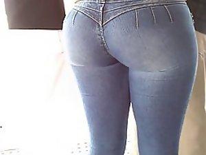 Big butt looks like it will soon explode