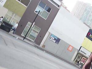 Her smile made him follow her seductive ass and thong Picture 5