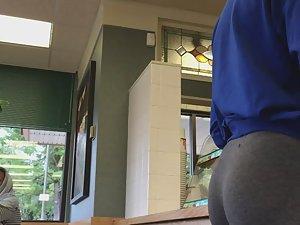 Sexy black teen bent over at mcdonalds Picture 5