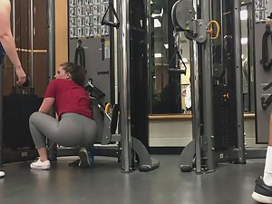 Sexy sisters working out in gym Picture 5