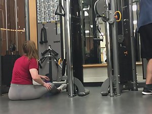 Sexy sisters working out in gym Picture 7