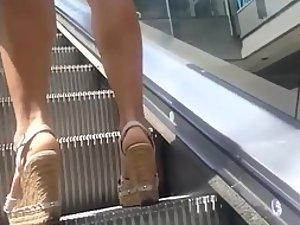 Perfect milf on platform shoes