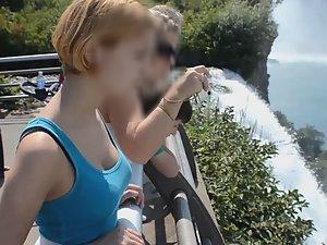 Sightseeing on tits by niagara falls Picture 1