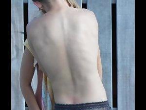 Swimsuit shows outlines of pussy and nipples Picture 5