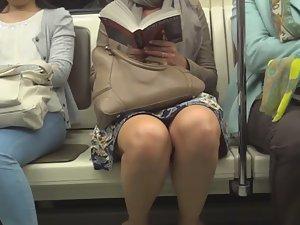 Upskirt in the train Picture 1