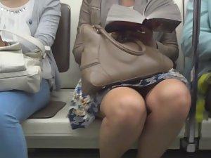 Upskirt in the train Picture 7