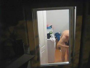 Naked babe peeped in the bathroom Picture 8