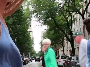 Fit girl likes to get attention with her tits and nipples Picture 7