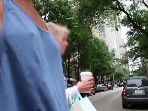 Fit girl likes to get attention with her tits and nipples Picture 8