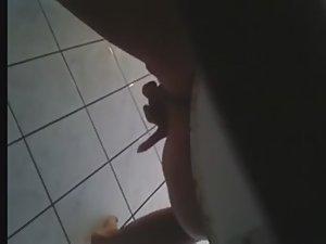 Naked girl scared while fingering pussy Picture 7