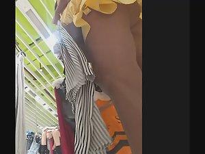 Young milf still looks sexy in upskirt Picture 6