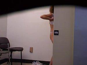 Spying on the new nurse as she dresses Picture 7