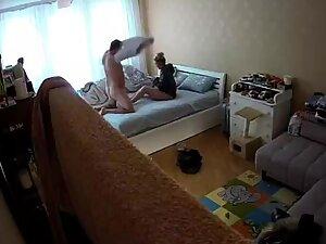 Spying how husband sticks it in for an ultra fast quickie sex Picture 3