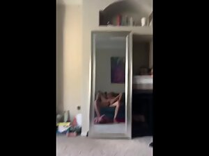 Mirror selfie of hot girlfriend riding his big dick Picture 4