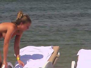 Topless girls relaxing by the beach Picture 2