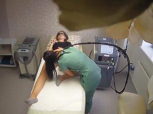 Depilation of anus and pussy for cute brunette Picture 5