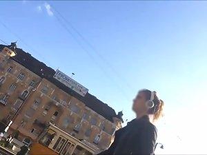 Checking out distracted girl's ass Picture 8