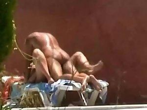 Horny couple fuck is spied by the pool Picture 4