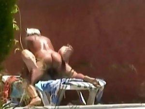 Horny couple fuck is spied by the pool Picture 6