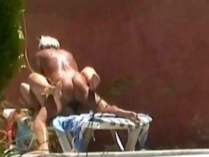 Horny couple fuck is spied by the pool Picture 7