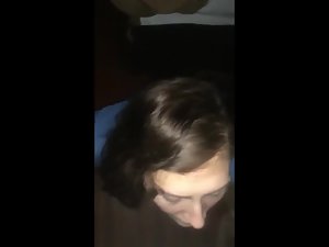 Cutie kneels down and waits for his cumshot Picture 4