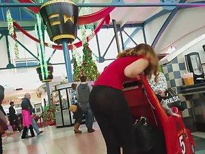 Sexy milf in transparent tights Picture 1