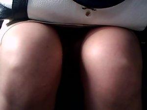 Prada bag covered her bare thighs Picture 5