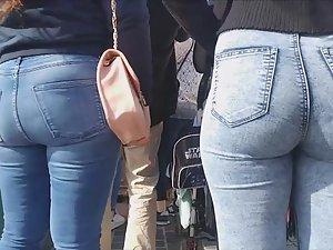 Perfect girl pulls jeans out of ass Picture 6