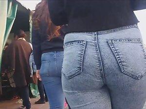 Perfect girl pulls jeans out of ass Picture 8